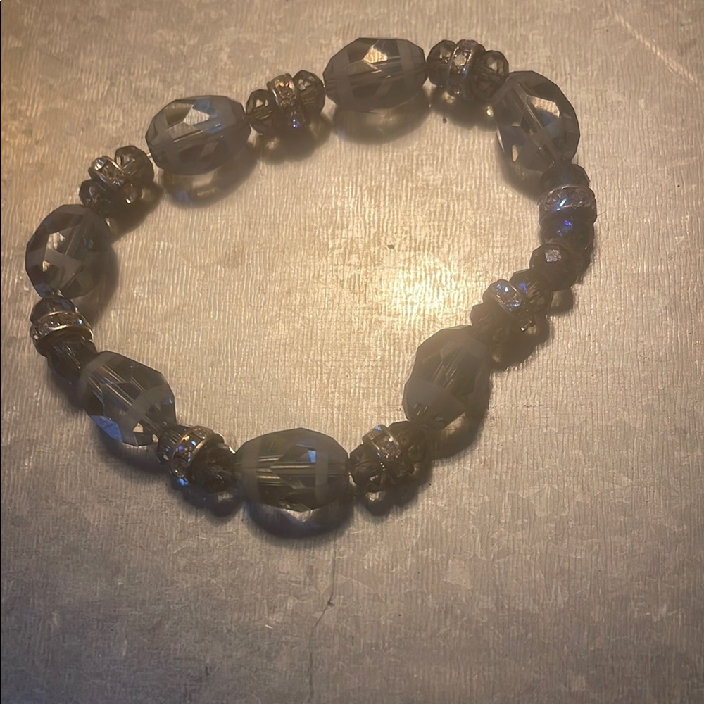 Elegant Silver Beaded Bracelet